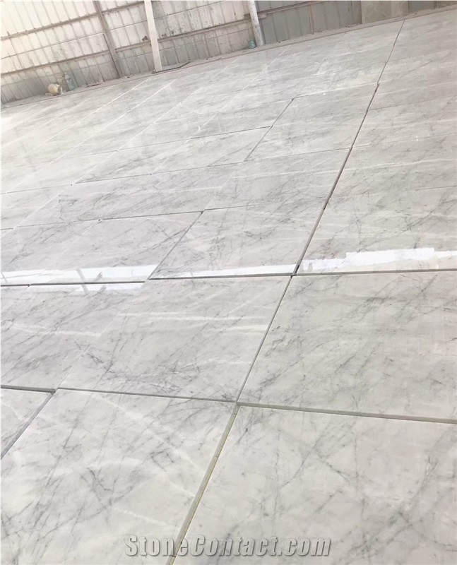 Italy Carrara White Marble Slabs and Tile Polished