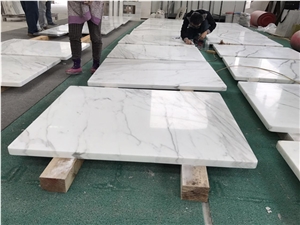 Italy Polished Calacatta White Marble Slabs&Tiles