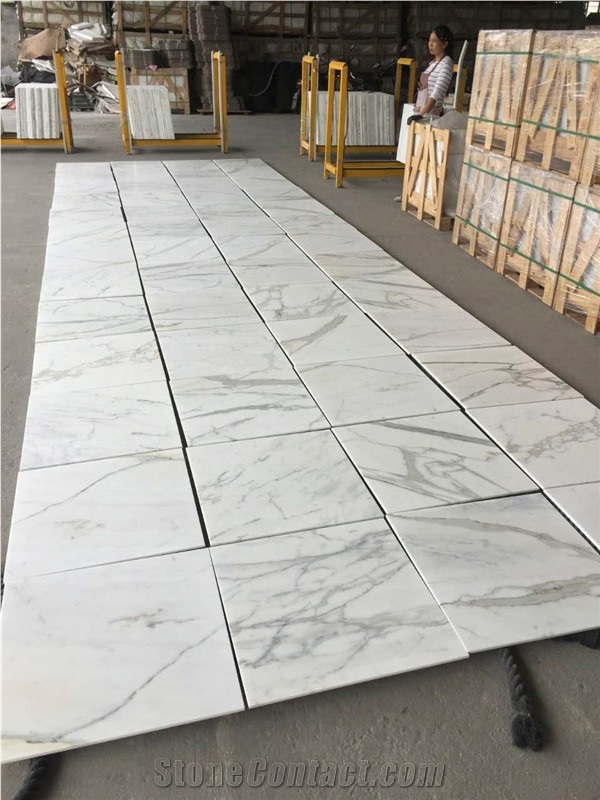 Italy Statuario,Calacatta White Polished Tiles