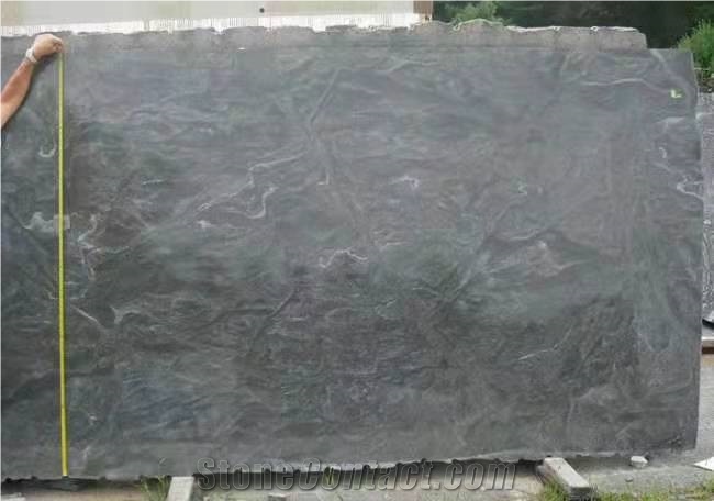 Nartural Stone Us Virginia Mist Black Granite Slabs