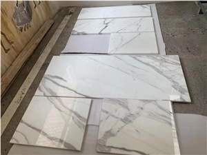 Natural Calacatta White Marble with Grey Vein