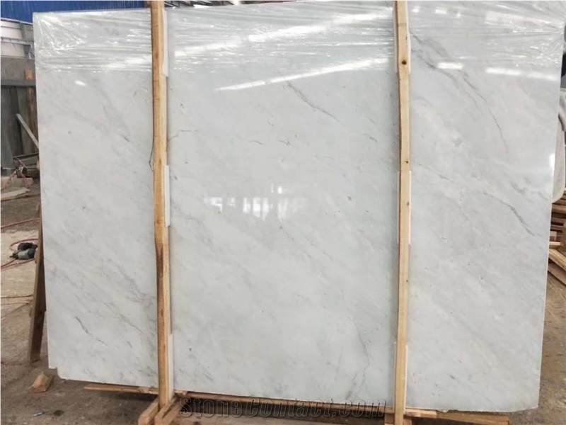 New Quarry Volakas White Marble Slabs Tiles