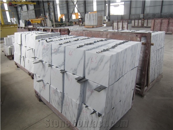 Polished Guangxi White Marble Tiles for Foloor