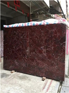 Polished Rosso Levanto Red Marble Slab Purple Colo