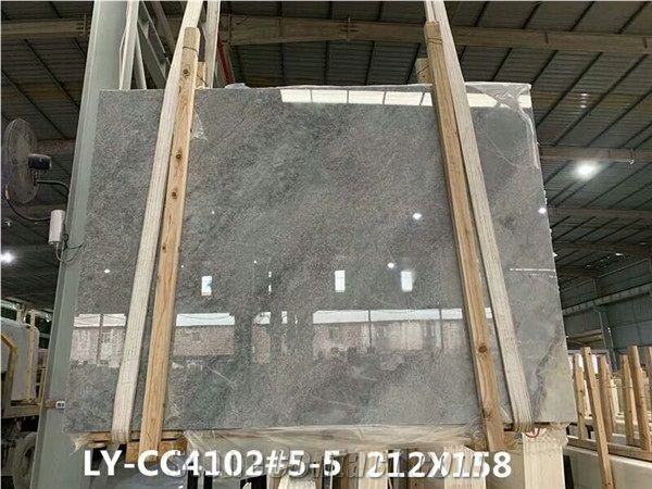 Polished Sea Gray Blue Marble Slabs for Flooring