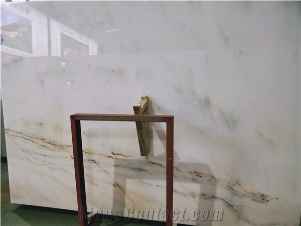 Polished White Onyx Slabs&Tiles for Hotel