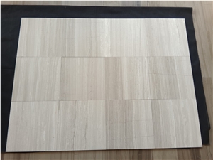 Polished White Wood Marble(Vein Cut)Slabs&Tiles