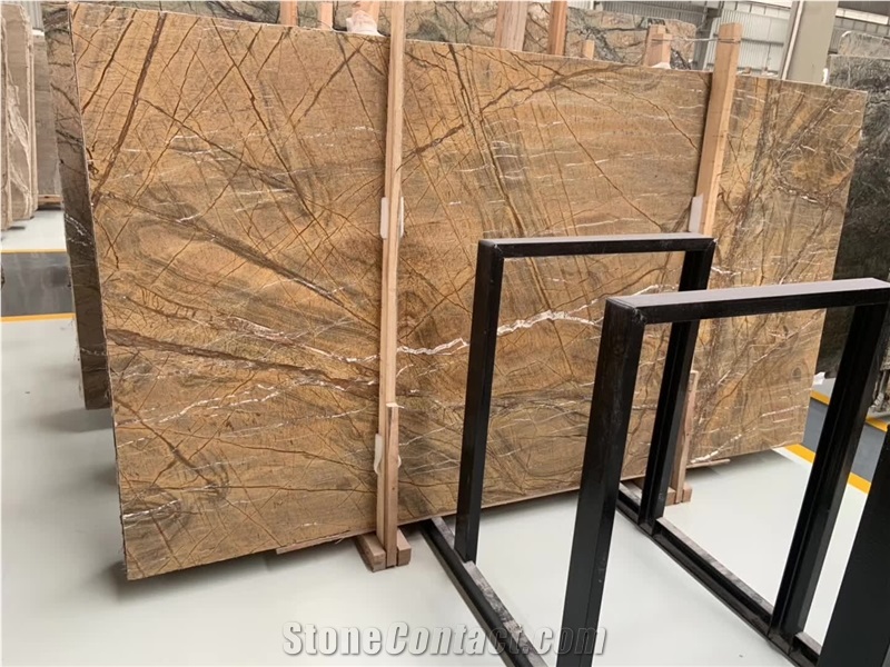 Rainforest Brown Marble Slabs and Tiles
