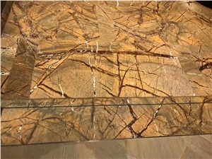 Rainforest Brown Marble Slabs and Tiles