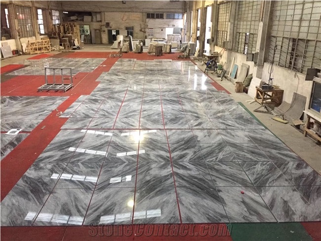 Seina Golden Grey Marble Slabs Tile for Floor Wall