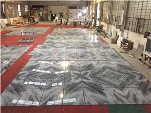 Seina Golden Grey Marble Slabs Tile for Floor Wall