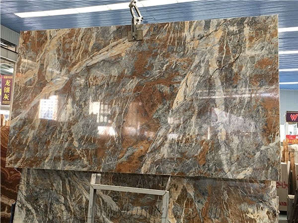 Turkey Blue Jeans Marble Polished Slabs&Tiles