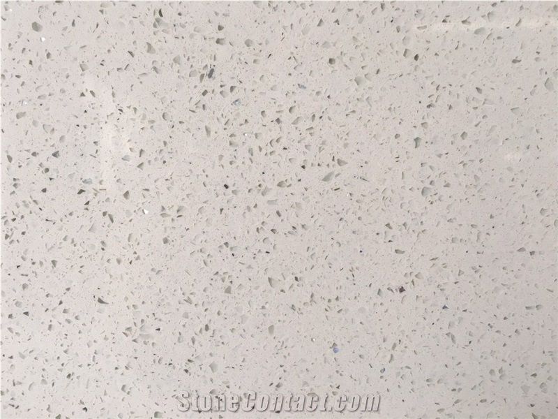 White Crystal Quartz Stone for Kitchen