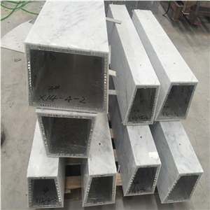 Aluminum Honeycomb Backed Carrara Stone Column