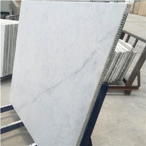 Carrara White Marble Composite Stone Veneer Panel