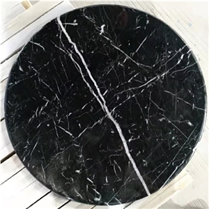 High Quality Black Marble Round Coffee Tabletops