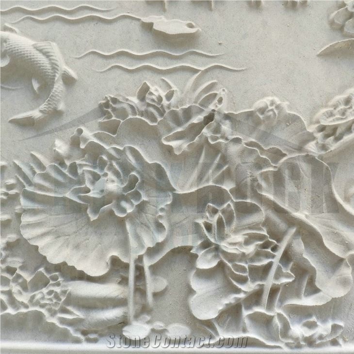 Moca Cream 3D Cnc Engraving Panels For Wall Reliefs