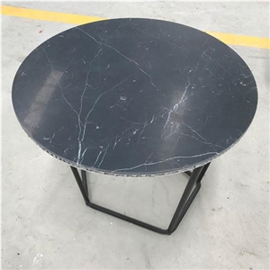 Nero Marquina Marble Aluminum Honeycomb Tabletops