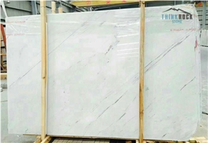 Polaris Bianco Marble White Slabs Flooring Tile