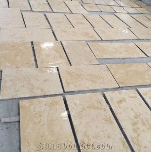 Sunny Beige Marble Stone Honeycomb Panels