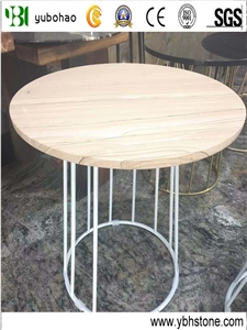 Athen Grey/Polished Rould Table Top for Decoration