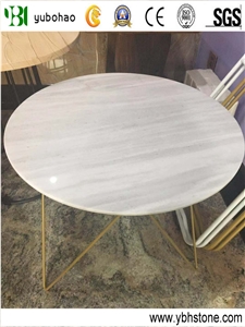 Athen Grey/Polished Rould Table Top for Decoration