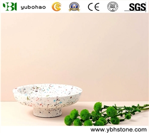 White Terrazzo/Home Decorative Vases