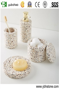 Yellow Terrazo/Crafts Stone Bathroom Accessories