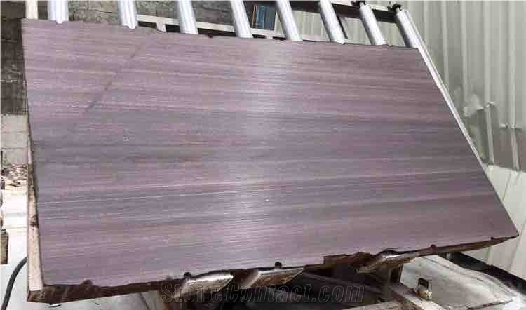 Purple Sandstone Leather Finished and Honed
