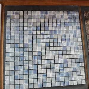 Azul Macaubas Blue Marble Mosaic 24x24 Tiles
