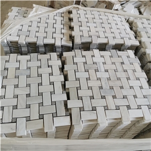 Eurasian Wood Marble Mosaic Flooring Tiles Size