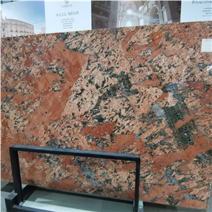 New Product Brazil Shangrila Red Granite Slab