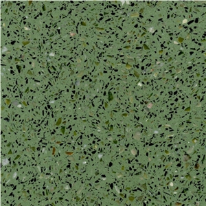 Cheap Price Green Concrete Terrazzo Glass Tiles