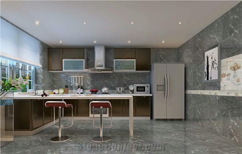 Galaxy Grey Marble for Hotel Floor Decorative