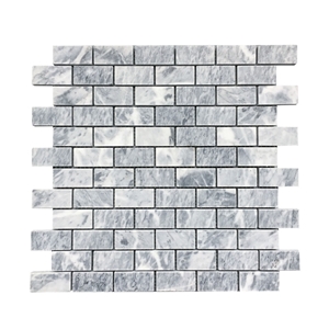 Charon Grey Natural Marble Brick Mosaic