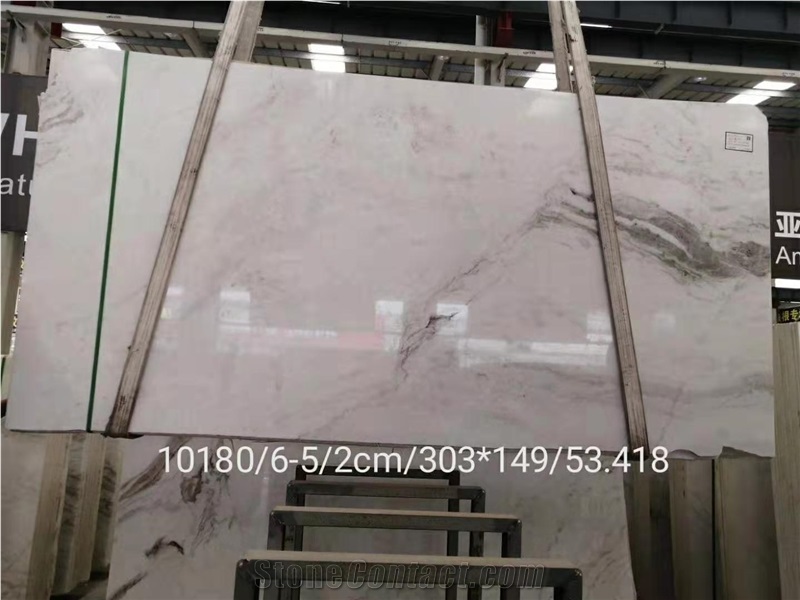 North Pearl White Marble Slab for Wall Floor