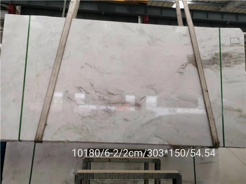 North Pearl White Marble Slab for Wall Floor