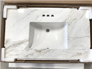 White Marble Bath Tops Vanity Tops Bathroom