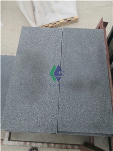 Honed New G654 Zhangqiu Black Granite Tiles Price