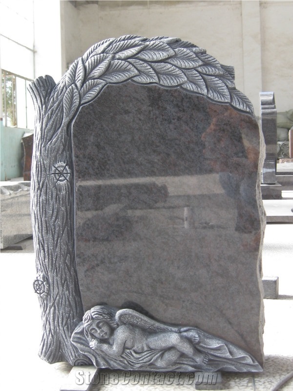 America Style Grey Granite Tombstones, Headstones