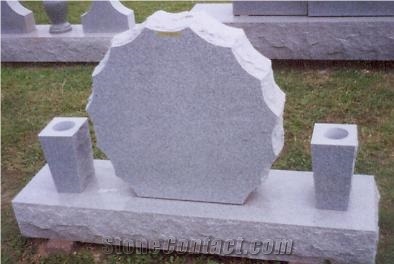 Beautiful Style Polished White Granite Memorials