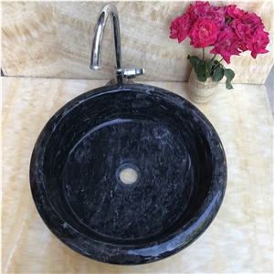 China Marble Bowl, Oval Shape, Under-Mount Sink