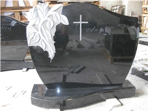 Chinese Absolute Black Polished Tombstones