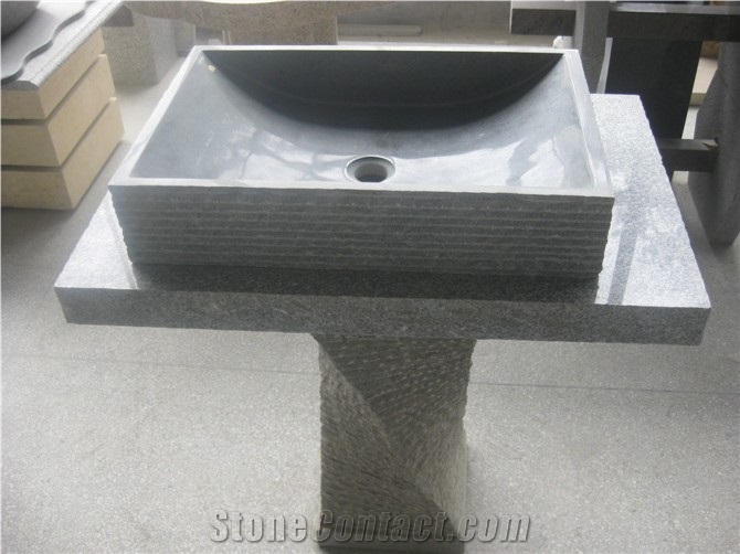 Chinese Good Quality Black Granite Sinks & Basins