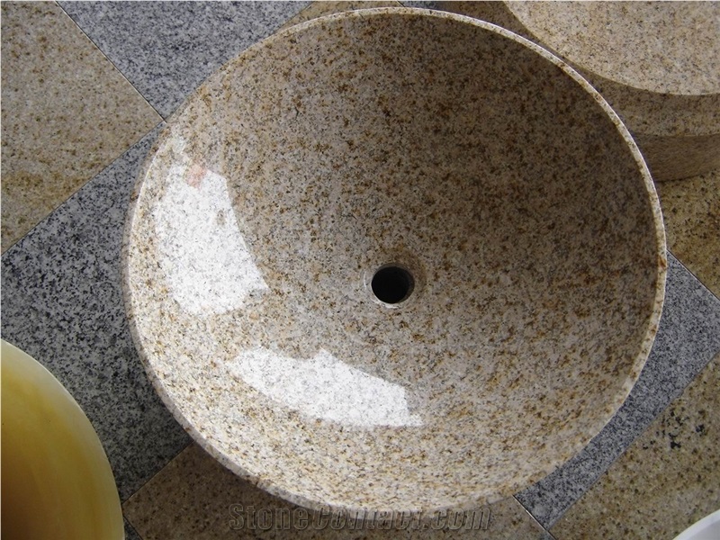 Design Sinks Gold Granite Basins for Bathroom