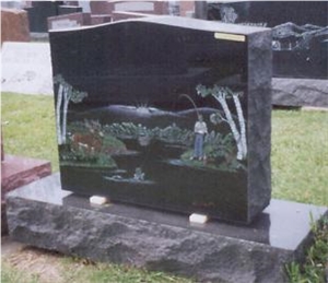 Memorial Monument, Chinese Natural Black Granite