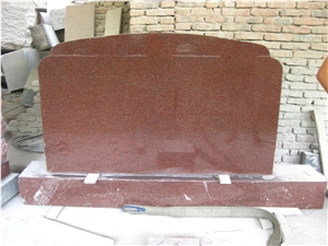 Polished Granite Tombstone,Engraved Monument