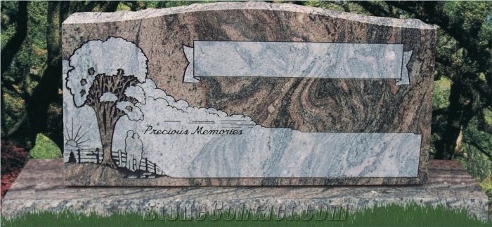 Popular Granite Western Style Memorial Monument
