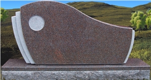 Usa Style Chinese Brown Granite Monuments