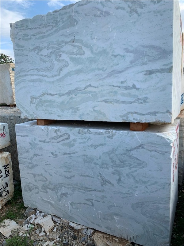 Aquarela White Marble Blocks